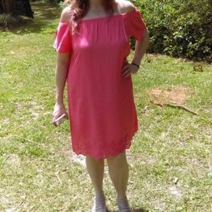 Beautiful coral Sheath dress